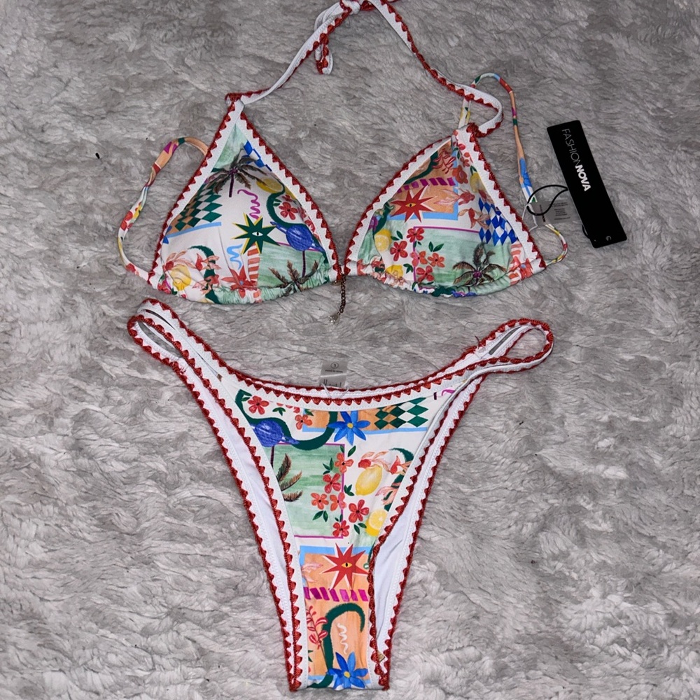 Fashion Nova Multicolor Bikini Set